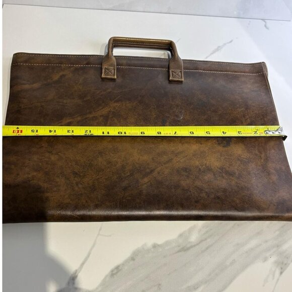 Stafford Vintage One Zip Closure Laptop Case Holder Brown Size OS - Picture 3 of 8